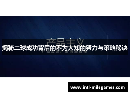 揭秘二球成功背后的不为人知的努力与策略秘诀